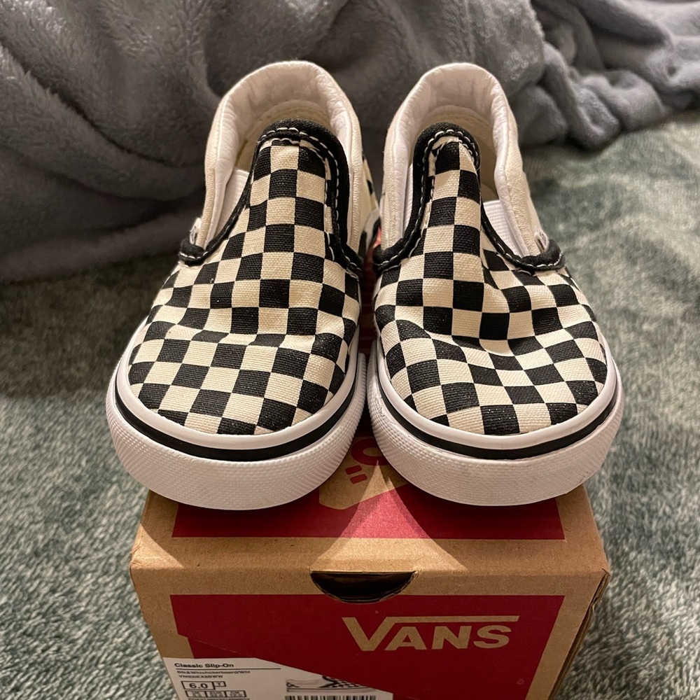Vans 6.0 toddler shoes checkered